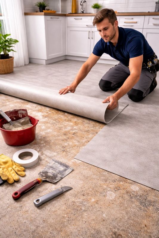 Linoleum Floor Installation in Bethesda, MD