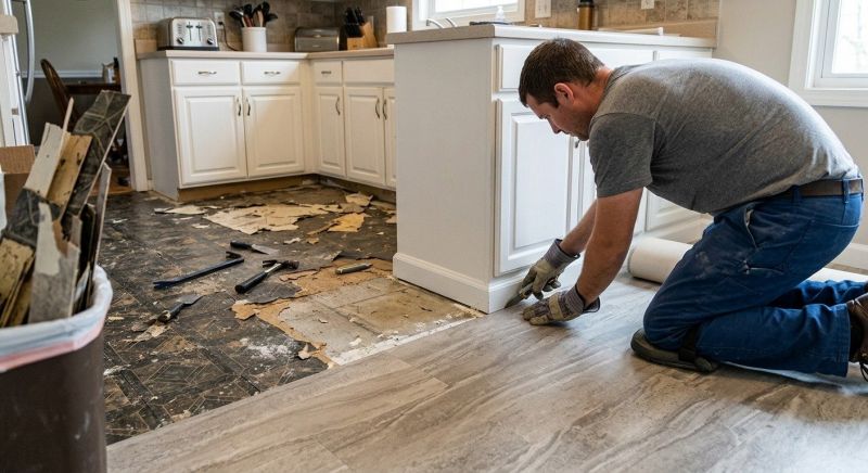 Linoleum Floor Installation in Chevy Chase, MD