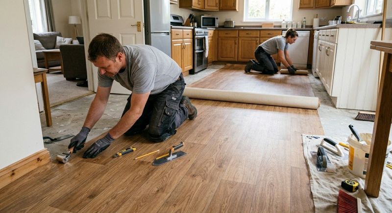 Linoleum Flooring Replacement in Oxon Hill, MD