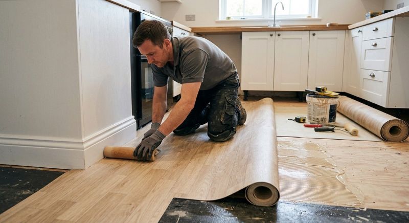 Sheet Linoleum Installation in La Plata, MD